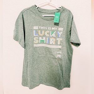 Boys green graphic tee // green